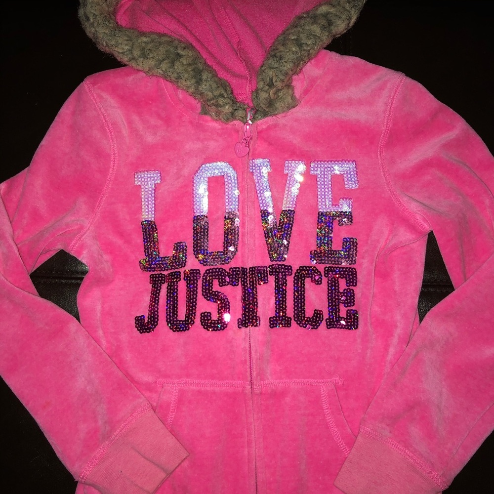 Justice Hooded Sweatshirt Sz 8